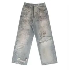 アンセルム　26ss クラッシュデニムパンツサイズ1/ムン アンセルム 26ss クラッシュデニムパンツサイズ1/ムン様専用 - メルカリ