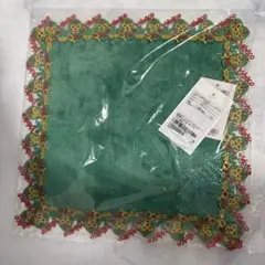 【新品未開封】近沢レース　覆面レスラー　グリーン オーガンジーレース ハンカチ