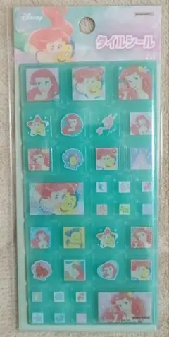 リトルマーメイド タイルシール ディズニー アリエル