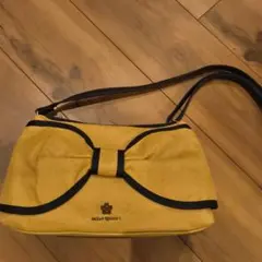 MARY QUANT リボン付きショルダーバッグ
