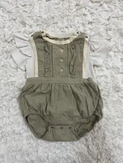 テータテート フリルサロペット トップスセット 80