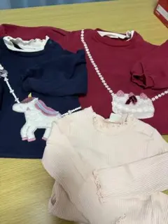 ユニコーン長袖カットソー 3点セット赤ちゃん本舗トレーナー90・保育園着替え