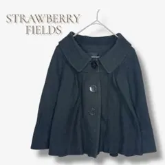 ストロベリーフィールズ ジャケット ブラック フレア 上品 羽織 a1664