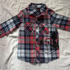 【美品BABYDOLL 】長袖シャツ 110cm ミッキー　綿100% アウター