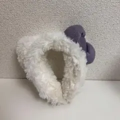 USJ ユニバ 白 ハローキティ イヤーマフ　カチューシャ