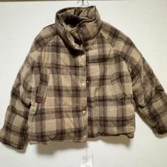 チェック柄ショート丈ジャケット