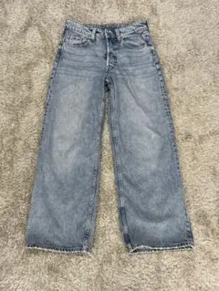 【美品】H&Mワイドデニムパンツ　EUR32