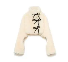 SORIN Synthetic Fur Lace-up Cardigan - メルカリ