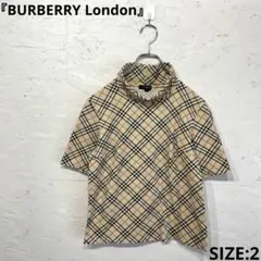 【BURBERRY London】ハイネック半袖カットソー　ノバチェック　2