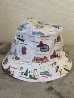 ディズニーパーク 地図柄 バケットハット