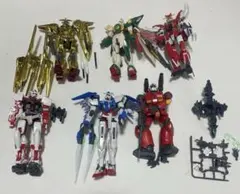 ジャンク品 完成品 ガンプラ19体セット 100均台座×8個 オマケ付き