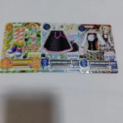 アイカツカード 3枚セット バラ 藤堂ユリカ 有栖川おとめ