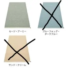 未使用 パペリナ ラグMolly Petrol 140×200洗える ルンバ対応 - メルカリ