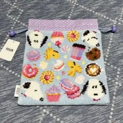 希少　フェイラー　ラブラリー　おかいものスヌーピー　巾着　ポーチ　FEILER