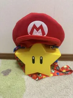 USJ マリオ　ポップコーンバケツ　帽子　セット