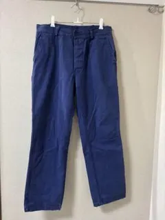 【90s】イタリア軍 実物 ワークパンツ ネイビー 50 ユーロヴィンテージ 紺