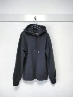 新品 ユニクロU ワイドフィットスウェットプルパーカー S ダークグレー