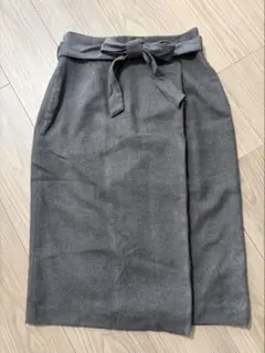 NATURAL BEAUTY BASIC グレー タイトスカート M