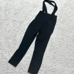 【c6368】GU サロペット ブラック　カジュアル