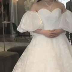 ウェディングドレス　パフスリーブ♡付け袖