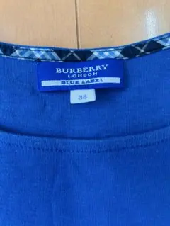 BURBERRY BLUE LABEL Tシャツ 38 青 くすみブルー