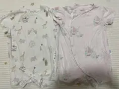 ジェラピケ ロンパース 半袖 シロクマ ピケランド 80cm