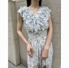 スナイデル Sustainable プリーツフリルワンピース