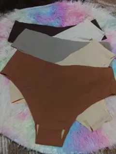 多色シームレスショーツXL (80~87) 5枚セット