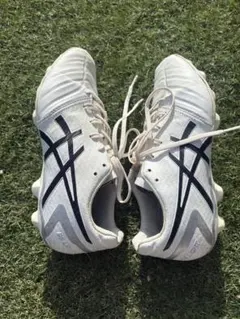 天然皮革ASICS DS LIGHT サッカーシューズ ホワイト中敷き新品のサムネイル
