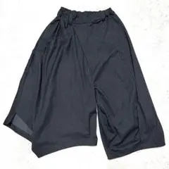 萌　MOYURU アシンメトリー　サルエルパンツ　ストライプ　美品