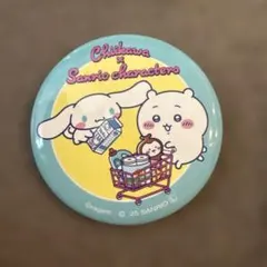 ちいかわ×サンリオキャラクターズ　シナモロール 缶バッジ