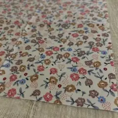 12 花柄 ピンク ブルー　25✖️25