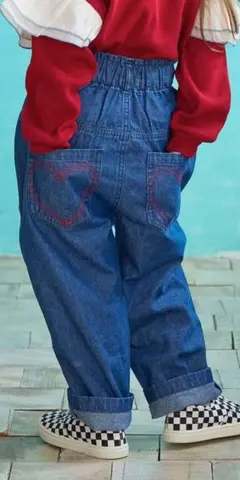 マーキーズ　デニムパンツ110　ハート刺繍のサムネイル