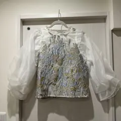 【極美品✨】sister jane ジャガードブラウス Sister Jane シスタージェーン トップス Amber Jacquard Tie Top