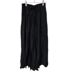 OZOC 黒 ワイドパンツ サイズ38　ウエストゴム