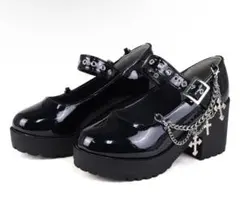 LOVEHUNTER 厚底 ストラップシューズ ローファー