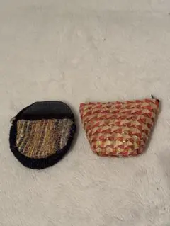 タイ雑貨 コインケース＆ミニポーチ 2点セット アジアン小物