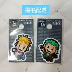 ピクセル ワンピース ステッカー 【マルコ▪ゾロ】2枚セット