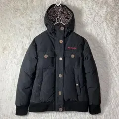 美品 コロンビア ダウンジャケット オムニシールド フード付き ブラック 黒 M