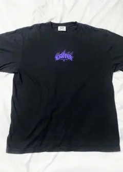 KRY CLOTHING ロゴTシャツ ブラック×パープル