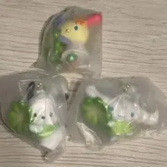 【サンリオ】よつばのクローバーマスコット ウサハナ ポチャッコ シナモロール