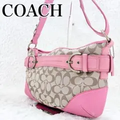 COACH Signature Pink Shoulder Bag Y2K