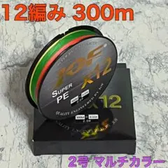 PE ライン 12編 2号 マルチカラー 300ｍ　高品質 釣り糸Fのサムネイル