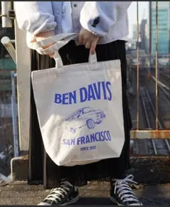 BEN DAVIS トートバッグ 車のイラスト