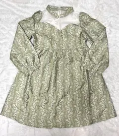 Ledin グリーン中華ワンピース/ドレス