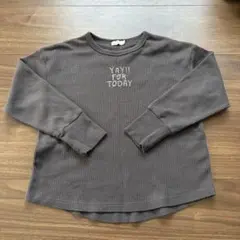 PAIR MANON チャコールグレー長袖カットソー 120サイズ