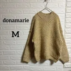 海外古着♡donamarie【M】オーバーサイズ イエローベージュニットセーターのサムネイル