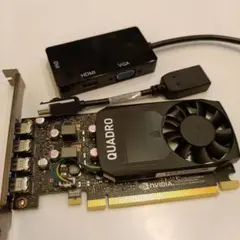 NVIDIA QUADRO P1000 グラフィックボード 変換ケーブル付き