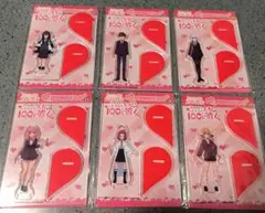 君のことが大大大大大好きな100人の彼女　ハートのアクリルスタンド　コンプセット