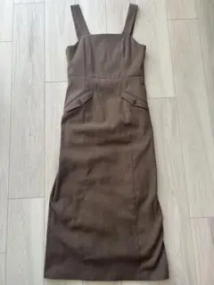 NATURAL BEAUTY BASIC ノースリーブワンピース S ブラウン